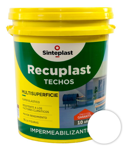 Recuplast Techos Impermeab 20lt Sinteplast- Prestigio