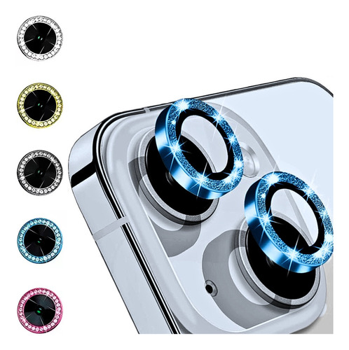 Protector Vidrio Strass Lente Cámara Para iPhone 13 Mini 13