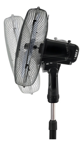 Ventilador De Pedestal 16 50w Ufesa Seattle 3 Aspas Color Negro y Azul Diámetro 16 " Material de las aspas Plástico
