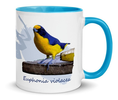 Imagem 1 de 7 de Caneca Personalizada Aves De Ubatuba (gaturamo Verdadeiro)