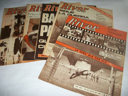 Revista River Gira Campeon Copa Ciudad Bs. As. 1969 Completo