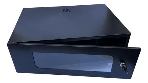 Mini Rack 3u X 350mm 19'' Econômico Cftv Telecom Rede Preto