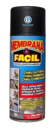 Membrana Fácil Aerosol Caucho Líquido Sellador Negro