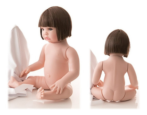 Imagem 3 de 4 de Bebe Reborn Realista Princesa 100% Silicone + Banheira
