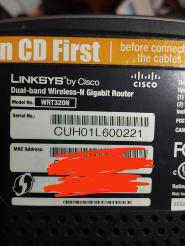 Roteador Cisco Linksys Wrt 320 N (Usado)