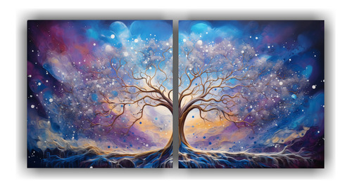 120x60cm Set 2 Canvas Inspiración Único En Colores Vibrant