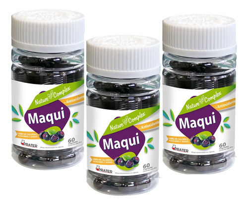 Maqui 500 Mg Pack Promocional 180 Cápsulas Antioxidante 