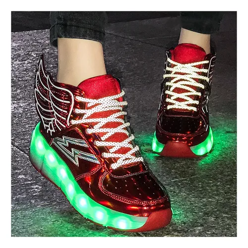 Sapatos com store luzes led