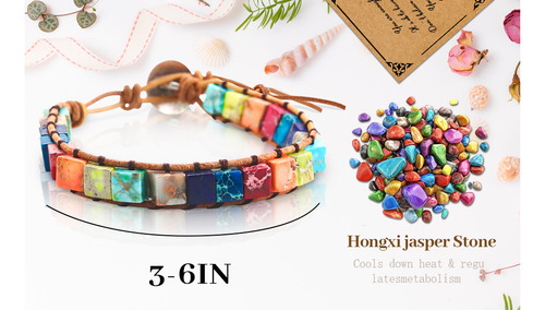 Pulsera Boho Para Mujer, Buena Suerte Pulsera, 3-6'' Color Multicolour