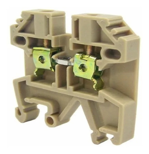 Borne De Passagem 4mm Mtb4en P/ Trilho Ts32 Ets35 C/5pçs