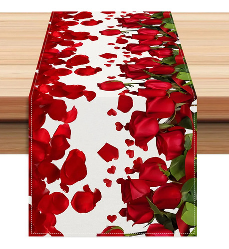 Camino De Mesa L Para El Día De San Valentín, 13 X 72 Pulgad