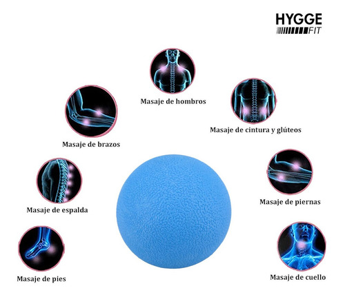 Imagen 3 de 10 de Pelota Maciza 6,5cm Masajes Miofasciales Descontracturante