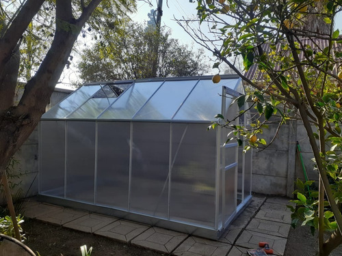 Imagen 6 de 6 de Invernadero Casero, Aluminio Y Policarbonato 250x190x195cm