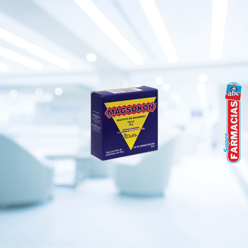 Magsokon Polvo Individual Cuadrito 26g Sulfato De Magnesio