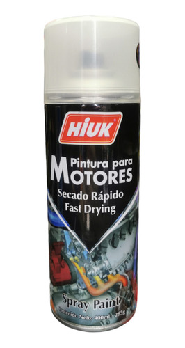 Pintura Spray Alta Temperatura En Color Negro Hiuk 400 Ml Rm