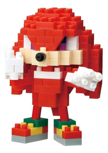 Nanoblock - Knuckles [sonic The Hedgehog], Kit De Construcci