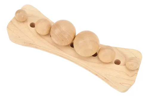 Camilla De Masaje De Madera, Elástica, Cuello, Espalda, Cade