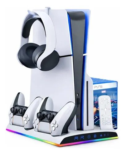 Base Cooler Carregador Para PS5 Slim