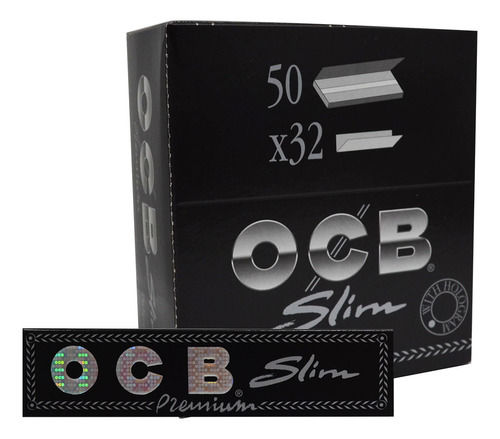 Papelillo Negro 50u King Size Ocb