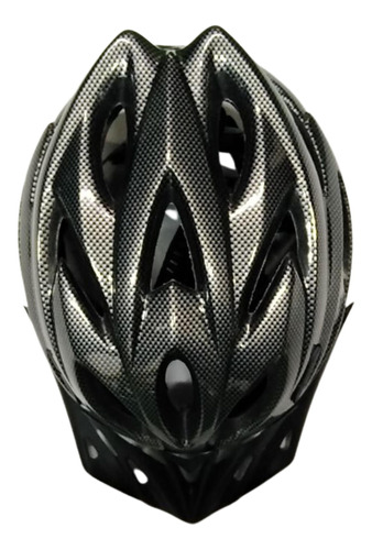 Casco Para Bicicleta Gris Con Luz Incorporada