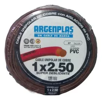 Comprar Cable unipolar Argenplas unipolar 1x2,5mm 1x2.5mm² marrón x 100m en rollo