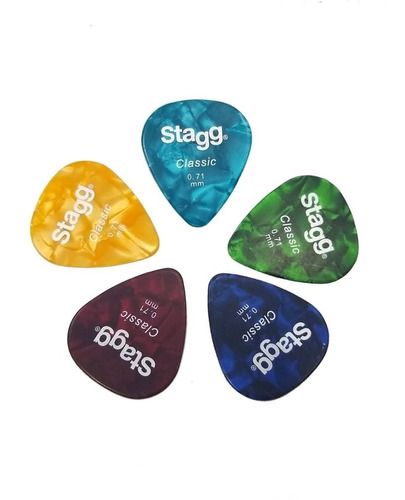 Set De 5 Puas Stagg Para Guitarra