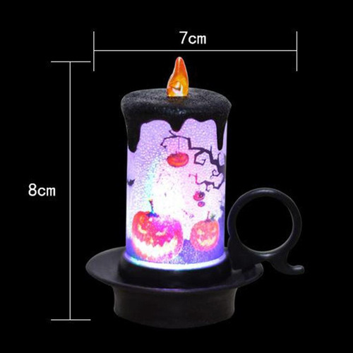 Luz De Té De Calabaza Led Sin Llama For Halloween, Luz De