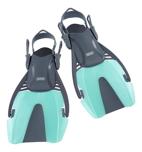 Nadadeira Scuba Jr Fin Unissex Verde Acqua Speedo
