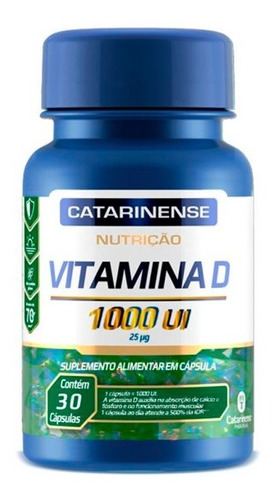 Vitamina D 1000 Ui - 30 Cápsulas - Catarinense