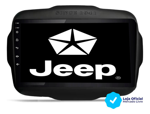 Multimídia Jeep Renegade 2015/2024 Android Carplay S/ Fio 9p