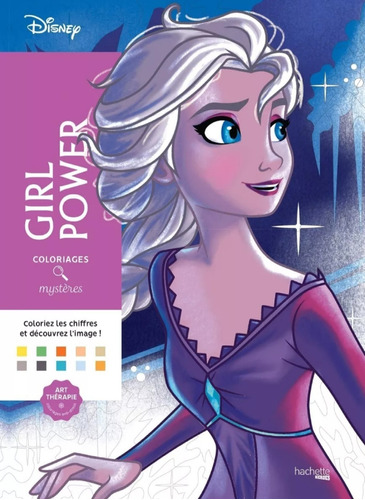 Libro Colorea Y Descubre El Misterio Poder Femenino Disney 