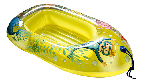 Bote Inflable Animales Marinos Para Niños Amarillo