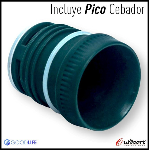 Imagen 4 de 8 de Termo Acero Outdoors Professional 1.4 L Pico Cebador Negro