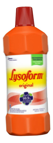 Lysoform Original Desinfetante Bactericida 1 Litro Kit 5