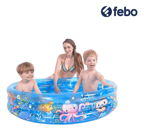 Piscina Inflable Jilong Celeste Pulpitos 120x24cm Febo