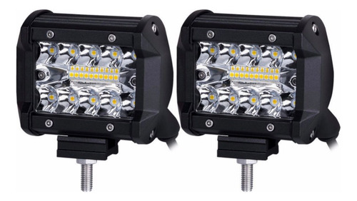 Luces Led Bicolor Estroboscópicas Para Auto - Pack De 2 - 6