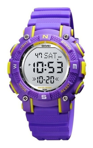 Reloj Skmei 1613 Niños Digital  Deportivo Sumergible Violeta