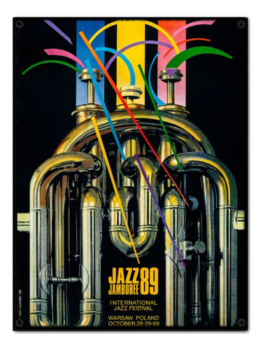 #743 - Cuadro Decorativo Vintage - Jazz Poster No Chapa