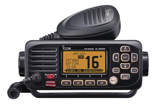 Radio Móvil Marino Icom Icm220/13 Negro, 25 W Sumerg Ipx7  