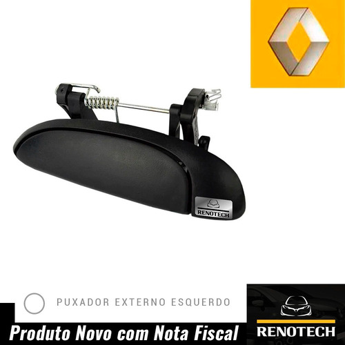7700433075 Puxador Externo Esquerdo - Logan 2007 Até 2013