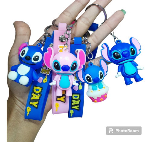 Llaveros De Stitch Y Avengers Marvel Colección X3 Unidades 