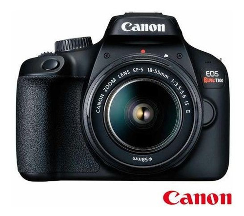 Câmera Digital Canon Eos Rebel Dslr T100 Ef-s 18-55mm Stm