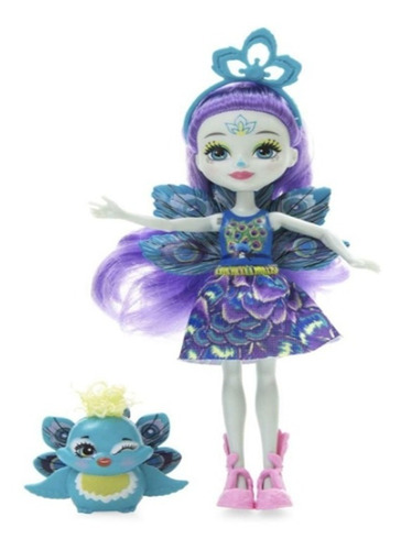 Muñeca Enchantimals Patter Peacock & Flap Nueva (Usado)