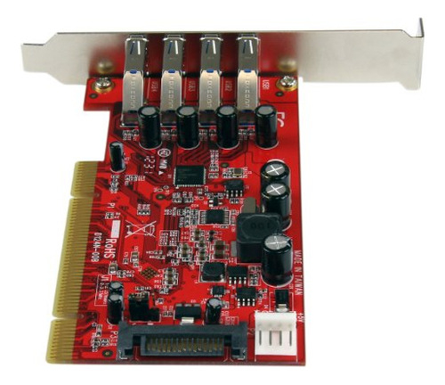 Startech.com Tarjeta Adaptadora Pci Superspeed Usb 3.0 De 4