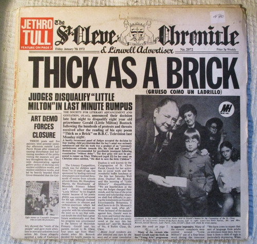 Jethro Tull - Thick As A Brick (reprise - Music Hall 14.014)