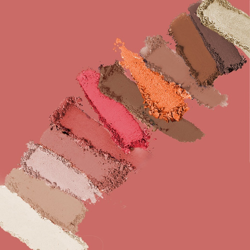 Paleta De Sombras Ojos Peach 12 Tonos Bys Cosmetics