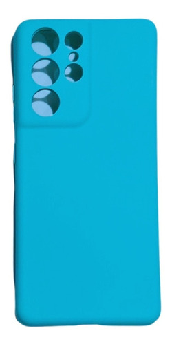 Funda interior de silicona aterciopelada para Samsung S23 Ultra, color azul cielo