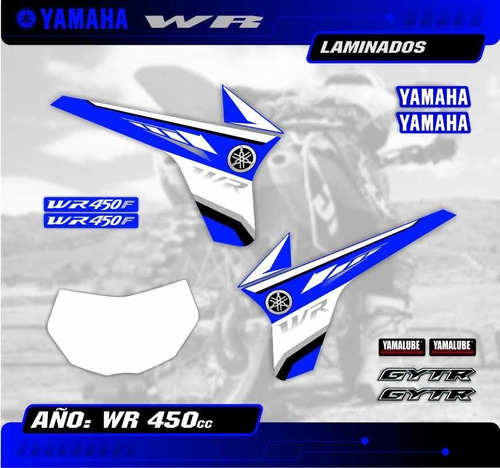 Kit Calcos - Gráfica Yamaha Wr 250f/450f - 2007/08