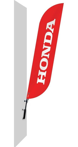 Wind Flag Banner Dupla Face 3m Completo Honda M3