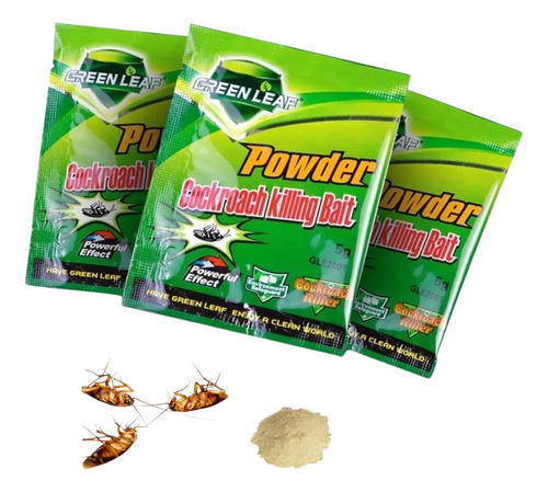 Veneno Mata Cucarachas Baratas Bichos Pack 10und